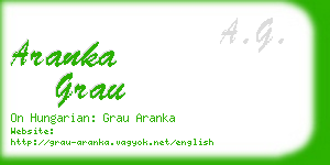 aranka grau business card